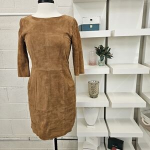 Genuine Leather Suede Dress